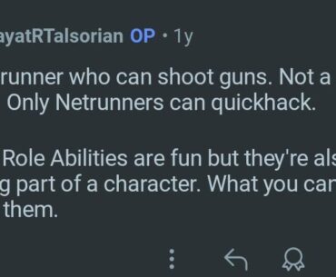 "V is not really a netrunner"