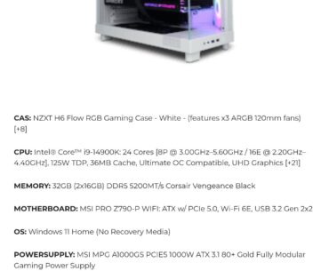 Pc build in a years time