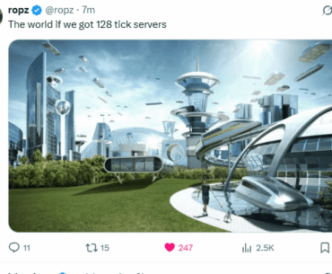 Ropz " The world if we got 128 tick servers"