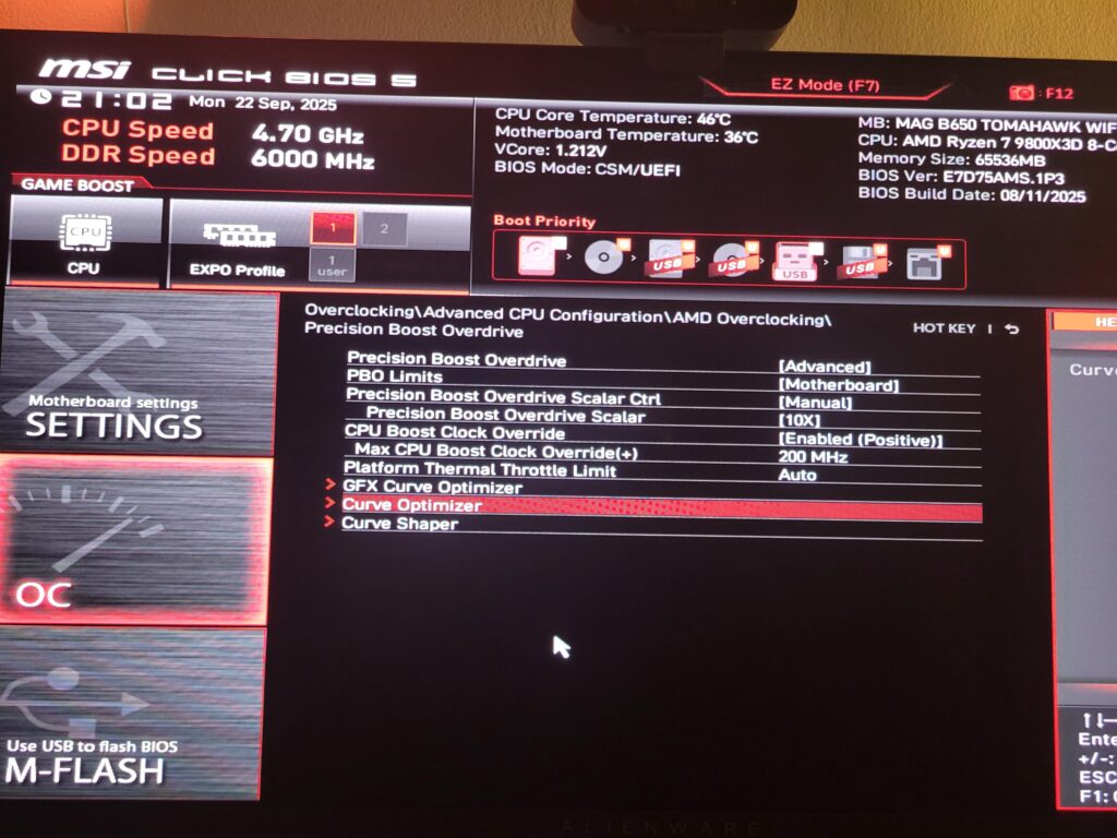 Manually setting PBO settings aren't affecting CPU speed and/or PBO settings are not applying?