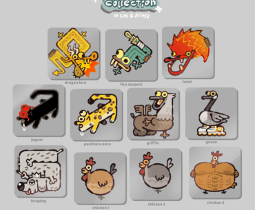 We made a Silly Sticker collection!