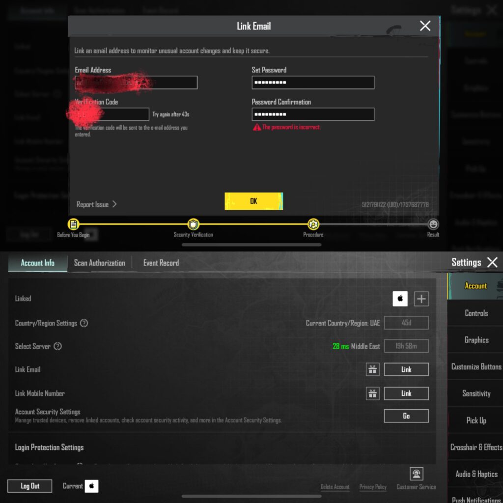 Need Help Linking Gmail/Phone to PUBG Account Need Help Linking Gmail/Phone to PUBG Account