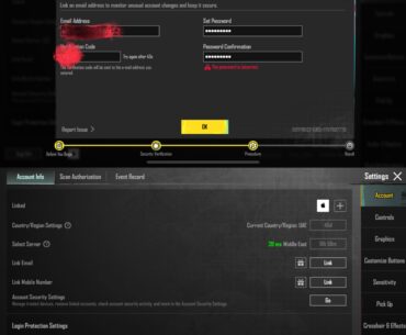 Need Help Linking Gmail/Phone to PUBG Account