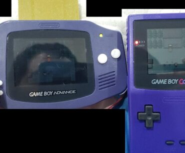 I had no idea how bad the GBA's screen was compare to the GBC's screen till you put em side by side...