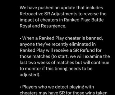 Did anyone get SR back after the retroactive SR adjustments in Rebirth Ranked?