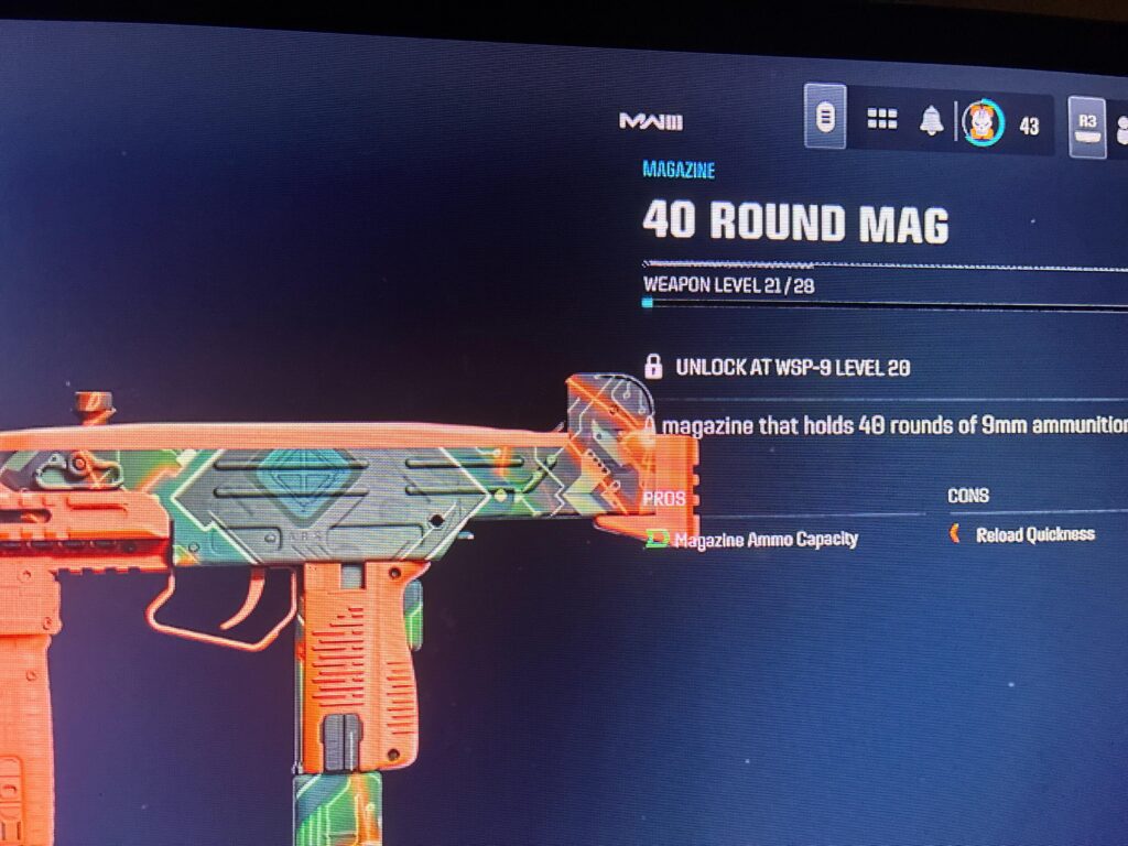 What’s wrong with it I’m trying to get 40 mag for wsp-9 and it keep saying I have not unlocked level 20 yet and I am level 21 I even closed the app and restarted game same thing I hopped in a game finished it and it’s still like this can someone let me know how to fix