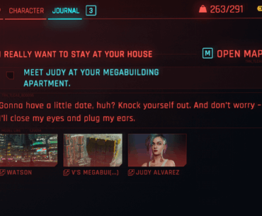 I just realized Johnny writes the little notes in the Journal after 250 hrs because of this Judy quest.