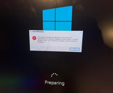 Brought a used gaming pc but it won’t load past the install windows error code what do I do?