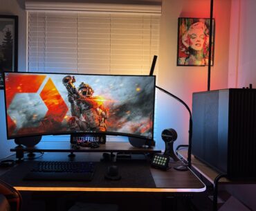 Standing desk PC Tower location