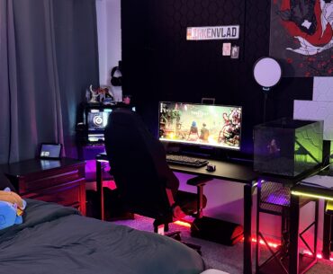 Bedroom set up His