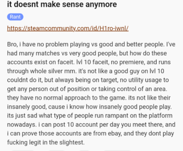 How many more posts does one need to see that FaceIT is a scam?