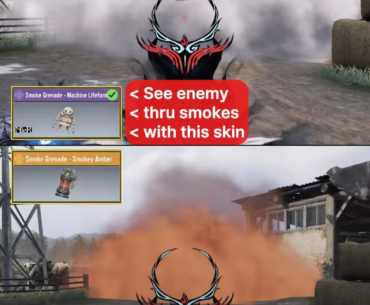 Some Smoke Nade Skins allow you to see enemy players thru the smoke.