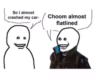 When you platinum cyberpunk and after that you talk with someone