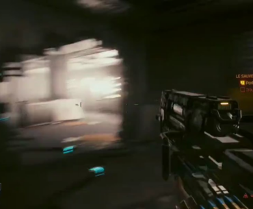 The physics in Cyberpunk 2077 are amazing, I'm still amazed by the realism.