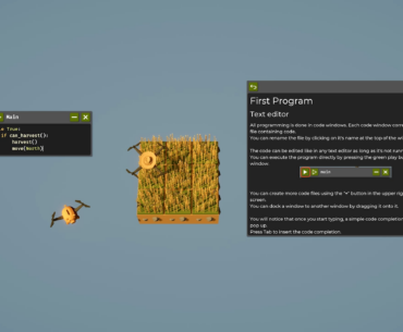 I made a programming farming game. It’s finally hitting 1.0 soon! I'm already feeling nervous haha
