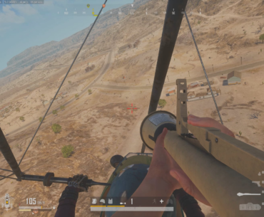 Insane panzer shot from glider on moving car