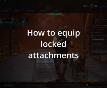 Equip locked attachments