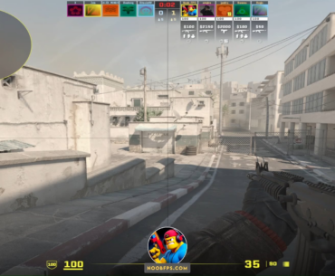 Smoke CT cross from car at T-long on Dust 2!