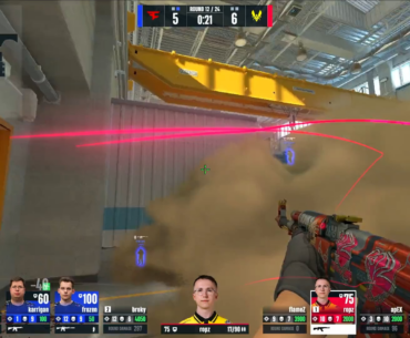 ropz wins a crazy 1v3 on only 1HP