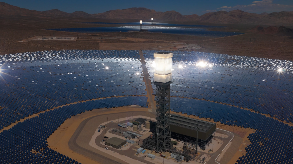 [OC] Solar plant near Vegas looks like an alien outpost
