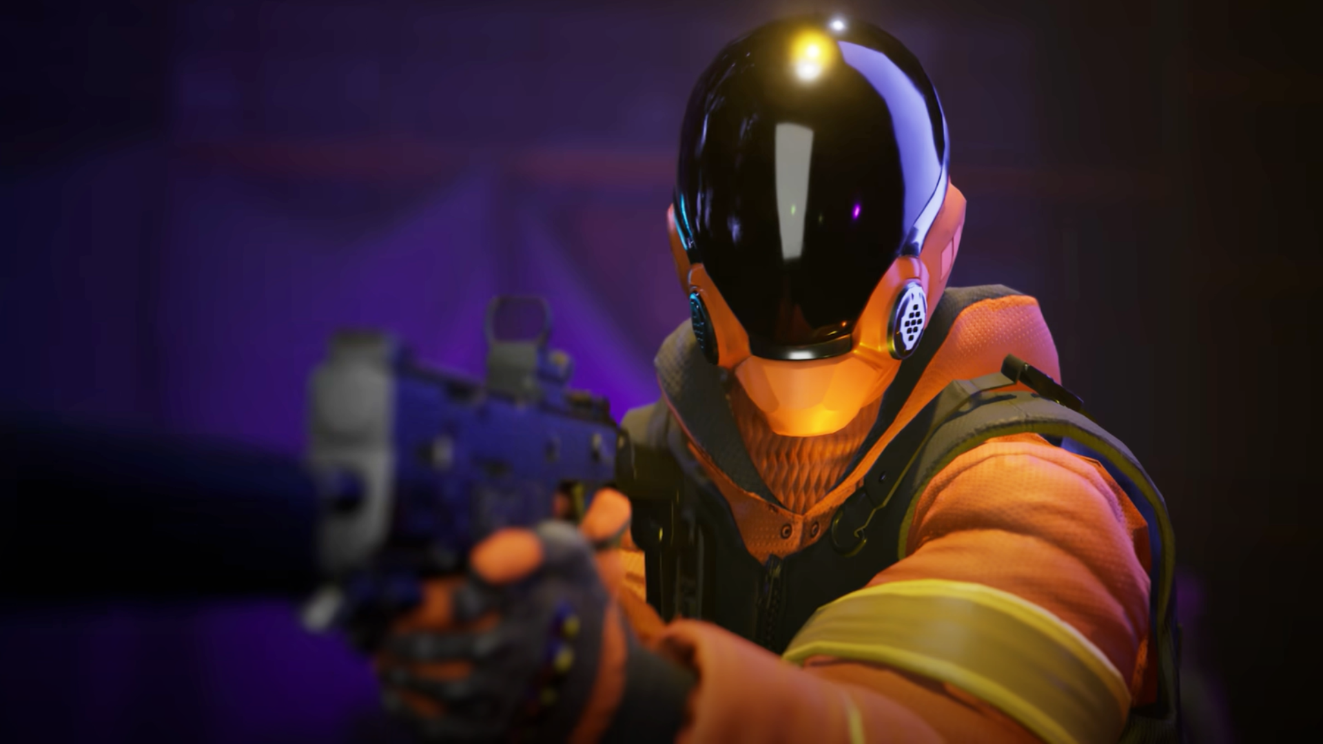 Rogue Point is a FPS roguelite that does everything in its power to encourage players to actually work as a team Player character holding a gun.