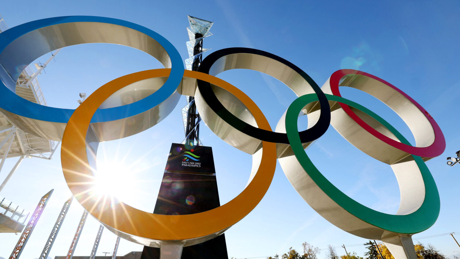 New fundraising effort nets more than $200M for 2034 Olympic Games in Utah The Olympic rings and cauldron from the 2002 Winter Games are pictured at Rice-Eccles Stadium at th...