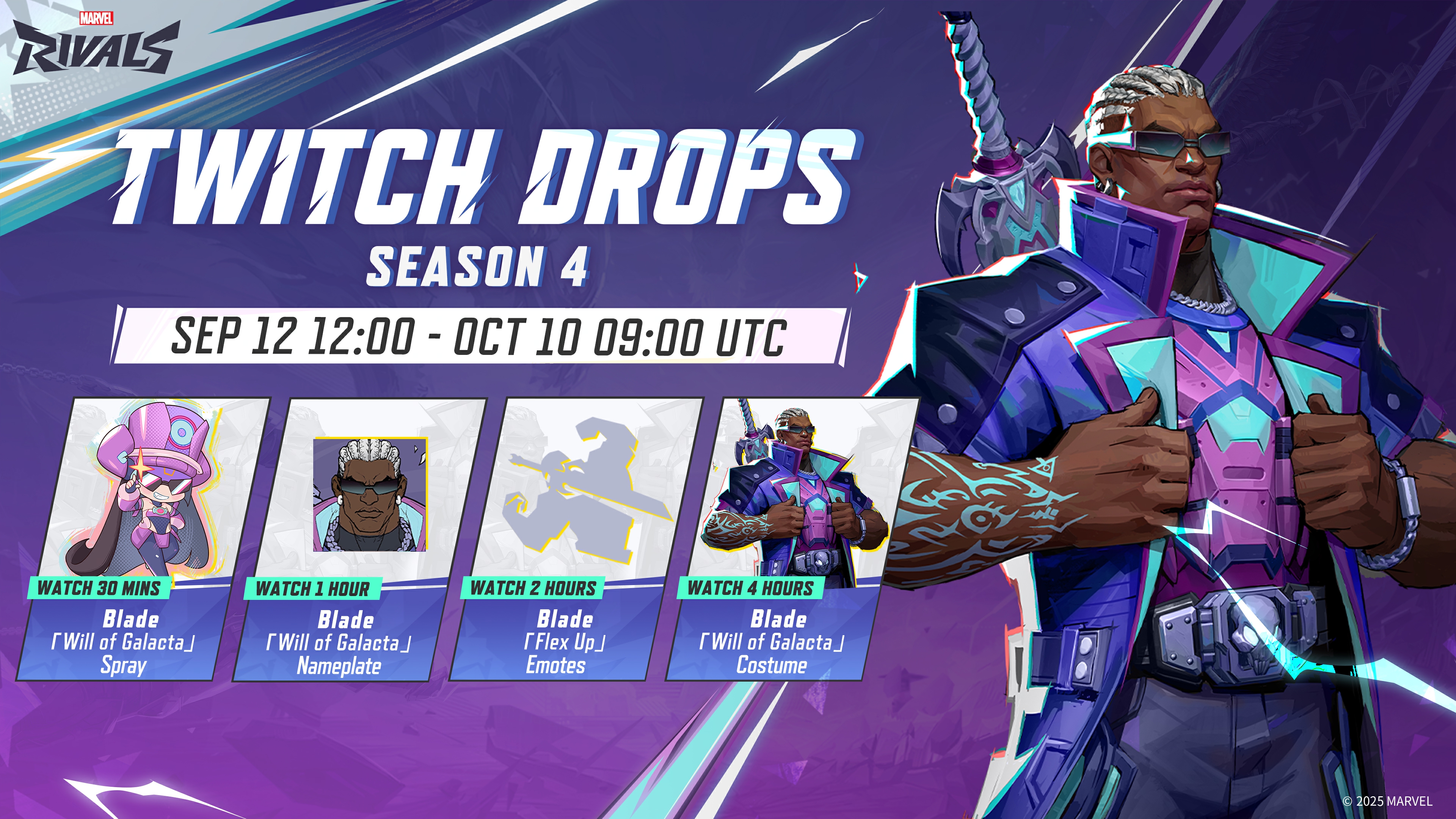 Twitch Drops for Marvel Rivals Season 4