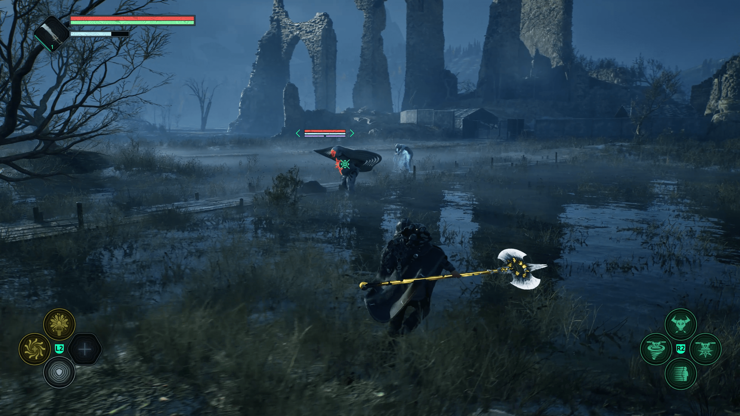 A screenshot from the video game Hell Is Us.