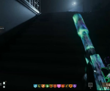 Ray gun from trash can fell into the wall, dude who got it couldn't grab it.