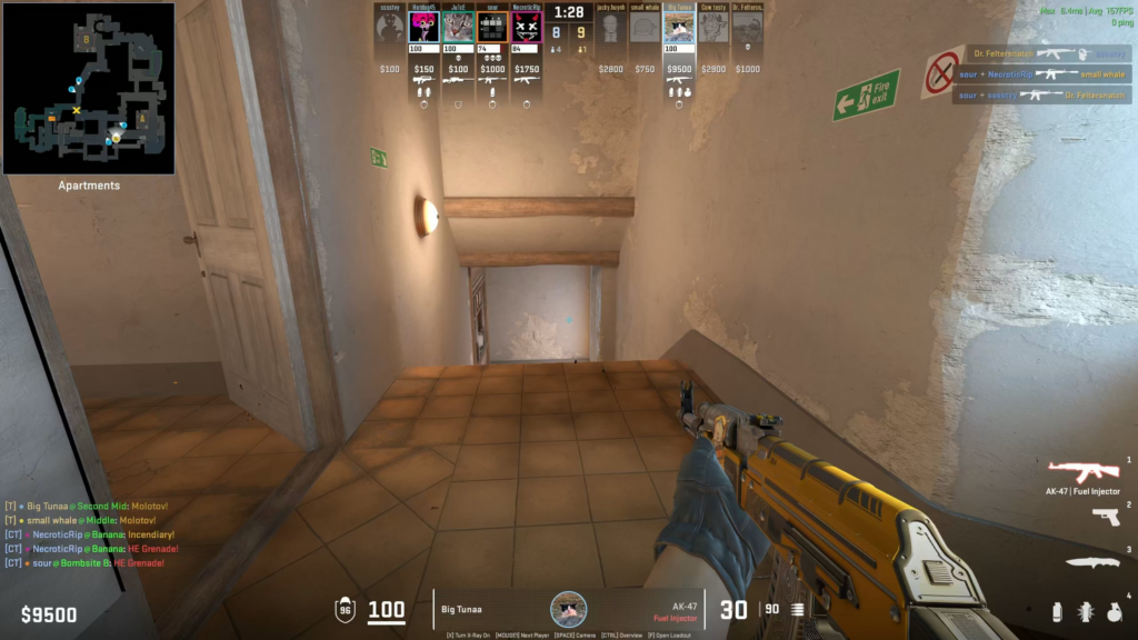 I pulled a 1v4 clutch and killed myself because of my greatness