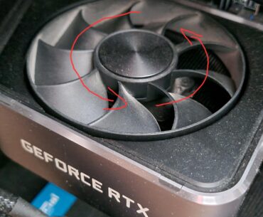 Fan of the Graphic card spins ccw?