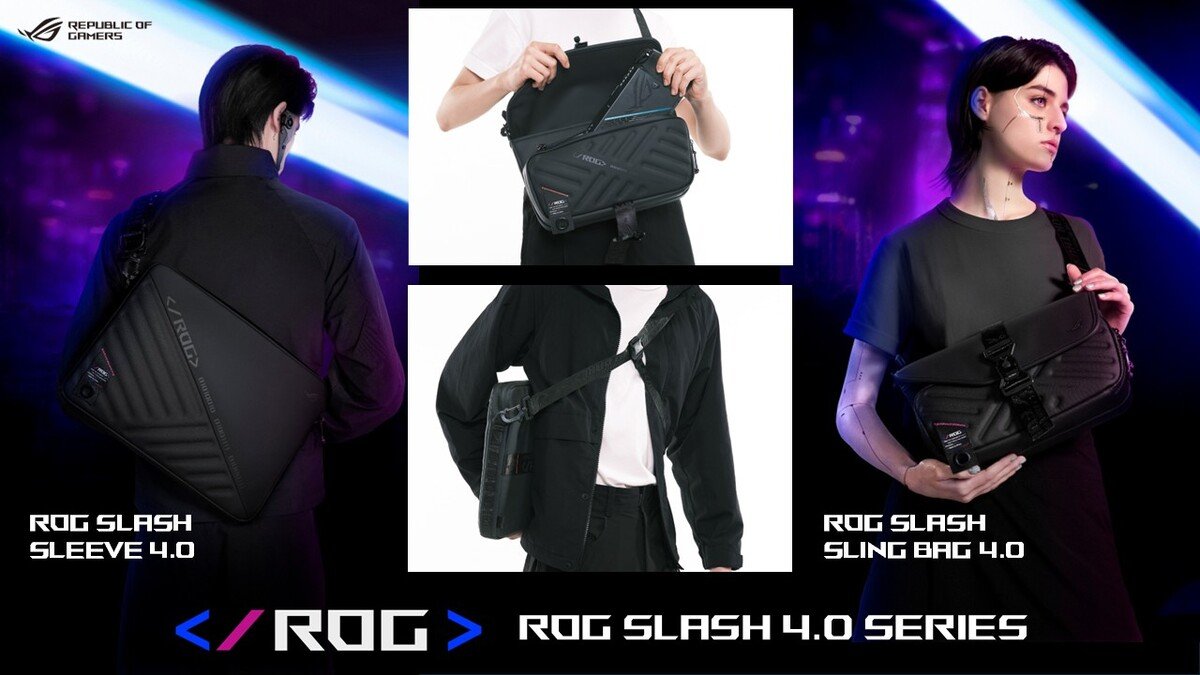 "ROG Slash Sling Bag 4.0"&"ROG Slash Sleeve 4.0"