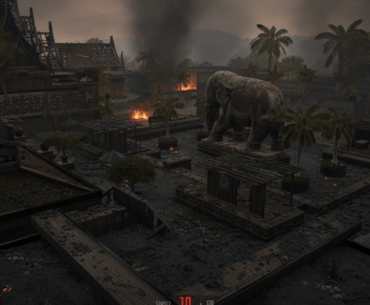 Sanhok, but destroyed by fire