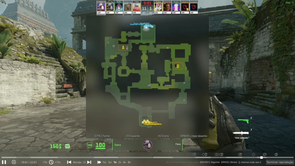 Hit a crazy bhop and ace in pistol round
