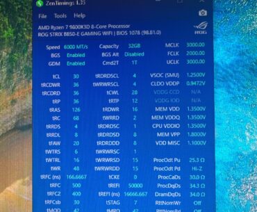 CS2 DDR5 Timings 9800X3D