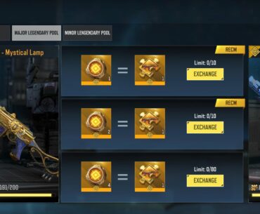 how to get the major shards? codm only gives minor legendary shards