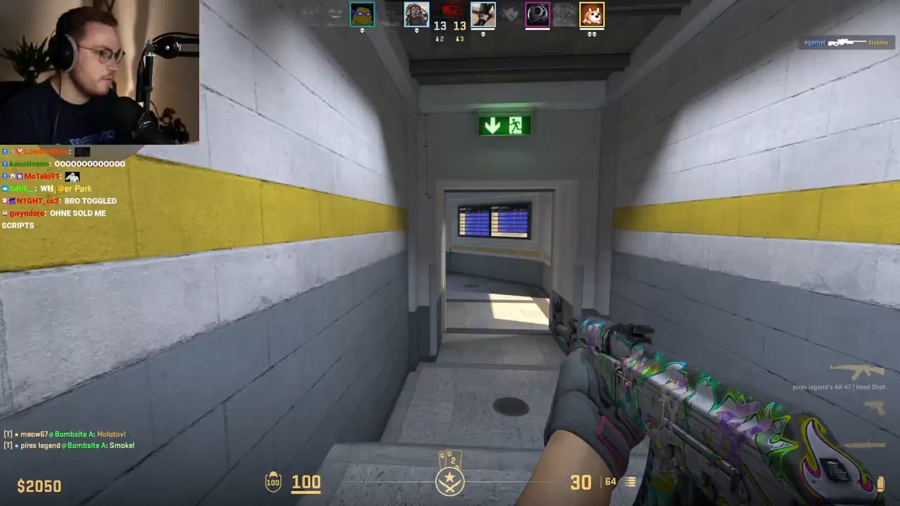 ohnePixel threw an easy knife kill