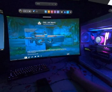 Got bored and put a vr headset on then opened a knife.