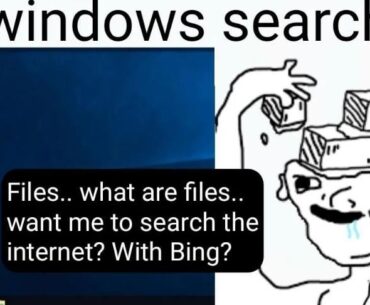 Windows search bar