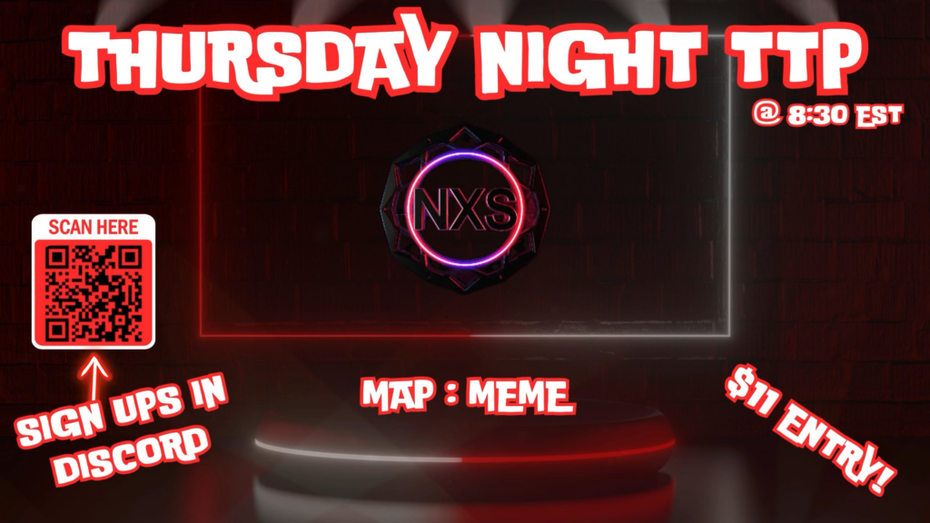 Nexus is hosting TPP Thursday every other day will be FPP