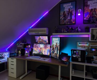 How can I improve my setup? Any ideas for hiding the split?