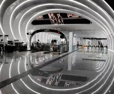 A new metro station in Chengdu, China
