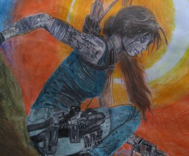 2019, when I tried to draw Lara Croft (I should do it again)