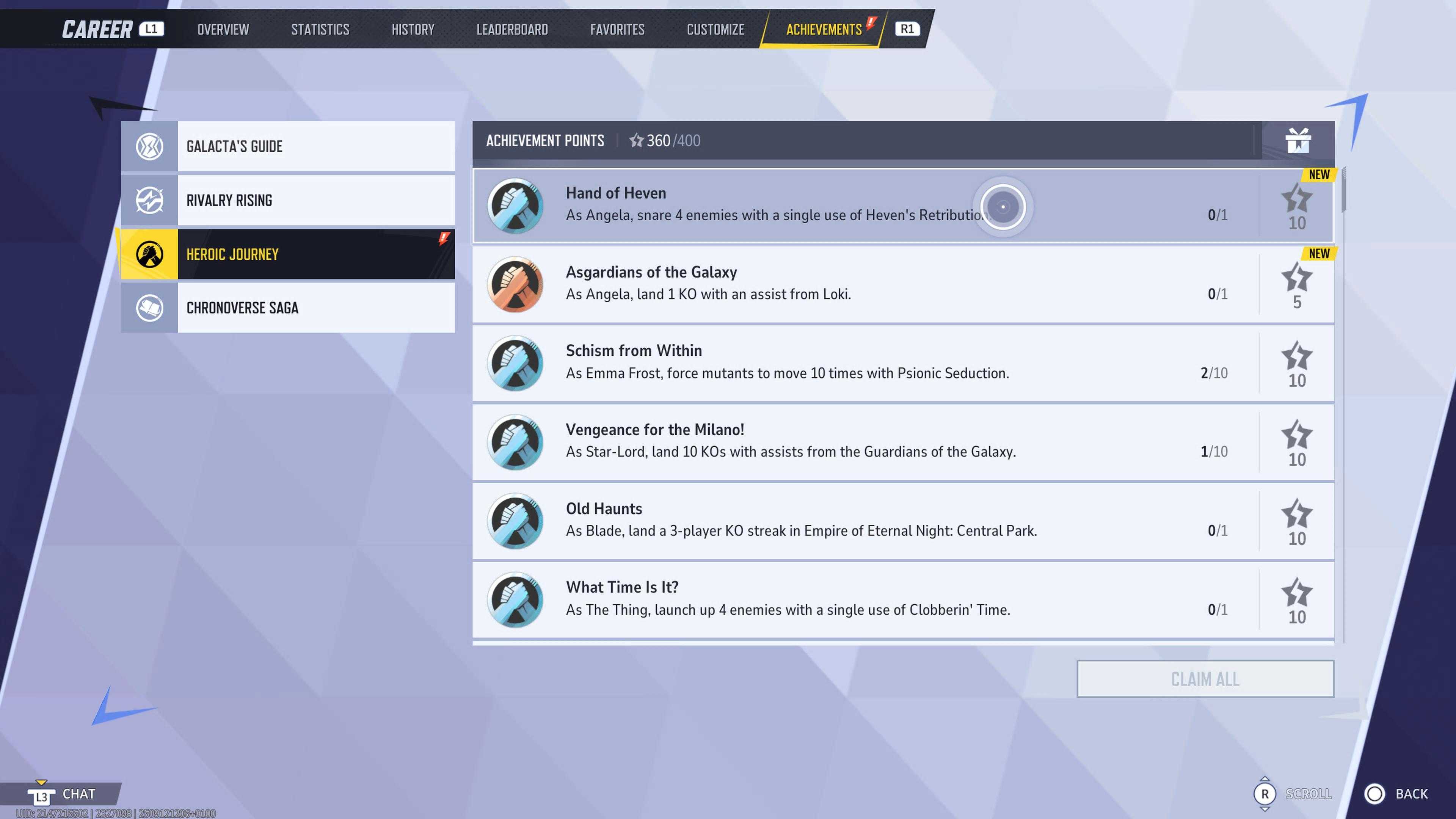 Marvel Rivals Achievements