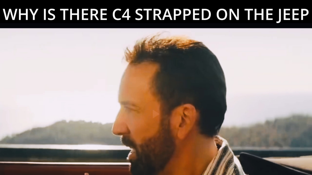 Why is there C4 strapped on the Jeep?