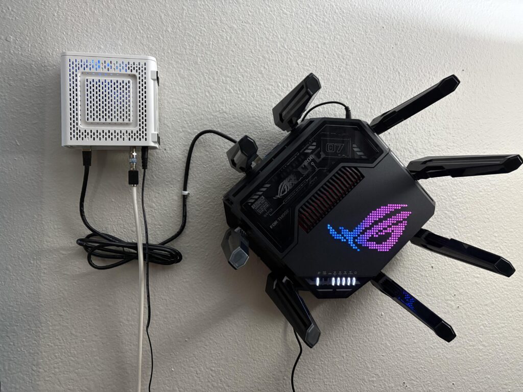 Got the router all set up!