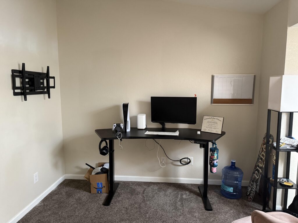 My desk setup at the moment