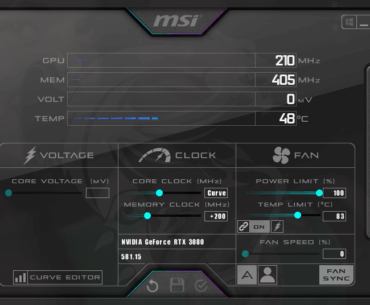 i can not undo a curve overclock no matter what i do