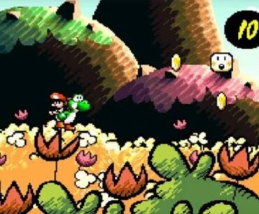 Yoshi's Island on the SNES is 30 years old and still one of the best looking games ever made
