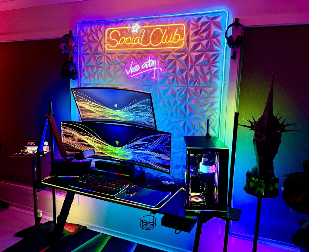 First setup/build - obligatory rainbow vomit for all you RGB haters!
